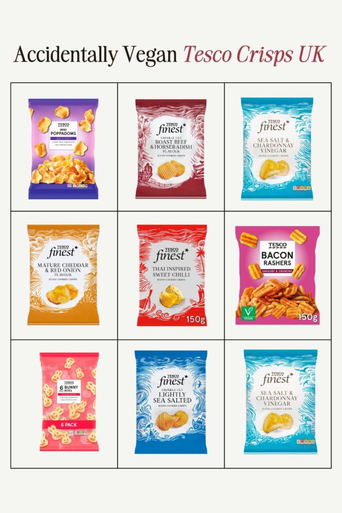 Accidentally Vegan Tesco Crisps UK