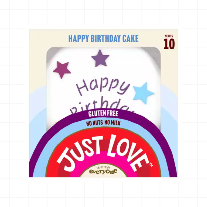 Just Love Food Company Nut Free Birthday Cake